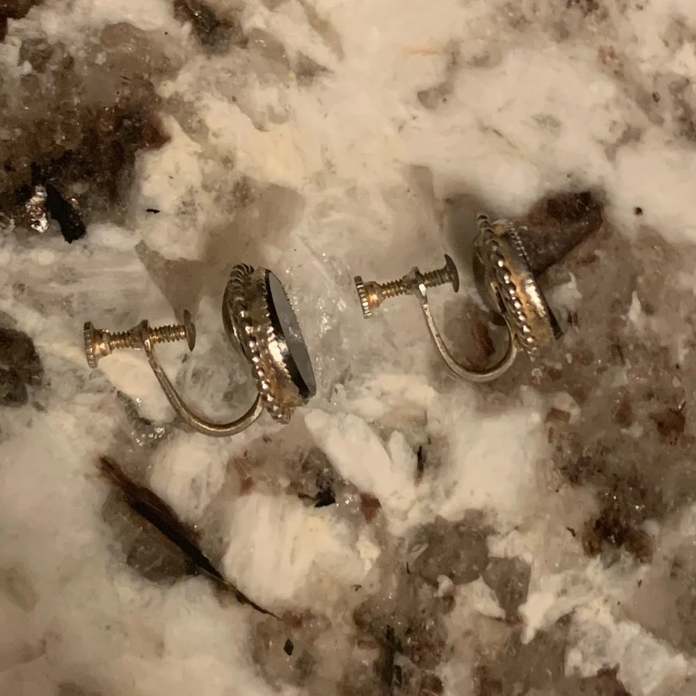 Sterling Silver Vintage Clip-On Earrings - Picture 4 of 9